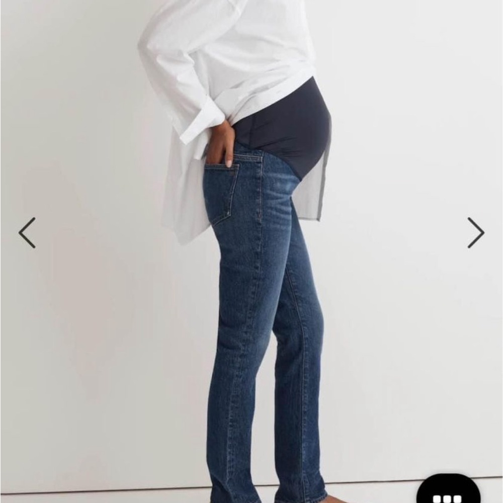 Madewell straight leg maternity jeans size 27